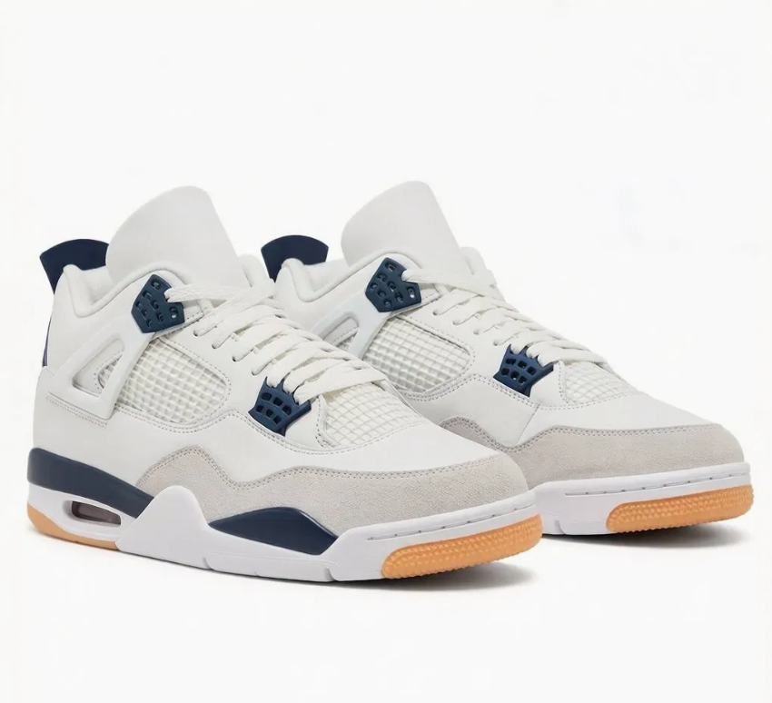 SB 4 Navy Men's Basketball Sneakers – Stylish Athletic Sports Shoes