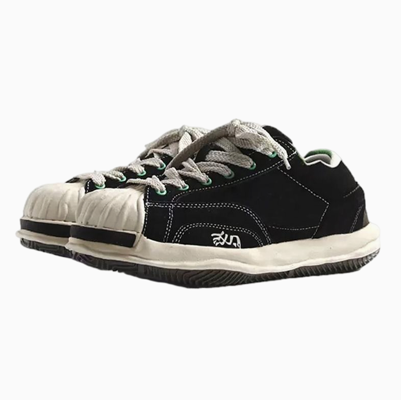 Marchfactory Originals Custom Logo Unisex Genuine Leather Mesh Casual Sports Sneakers