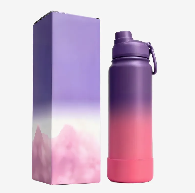 Classic Stainless Steel Insulated Water Bottle – 12-Hour Hot & Cold Sports Bottle with Custom Logo