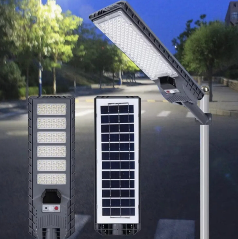 300W Matte Painted LED Solar Outdoor Street Light – Customizable Pole Height