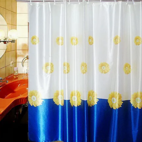 Premium Custom Plastic Shower Curtain – Waterproof Bathroom Curtain